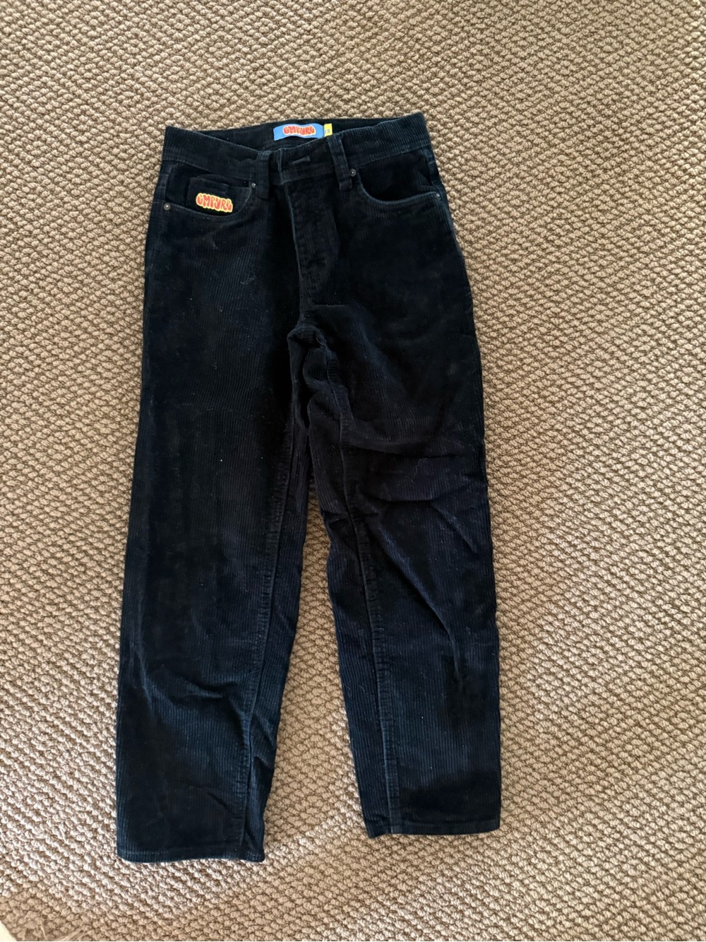 Empyre Black Corduroy Kids Casual Pants